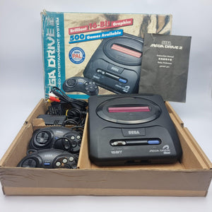 Retro gaming console bundle with games and controllers