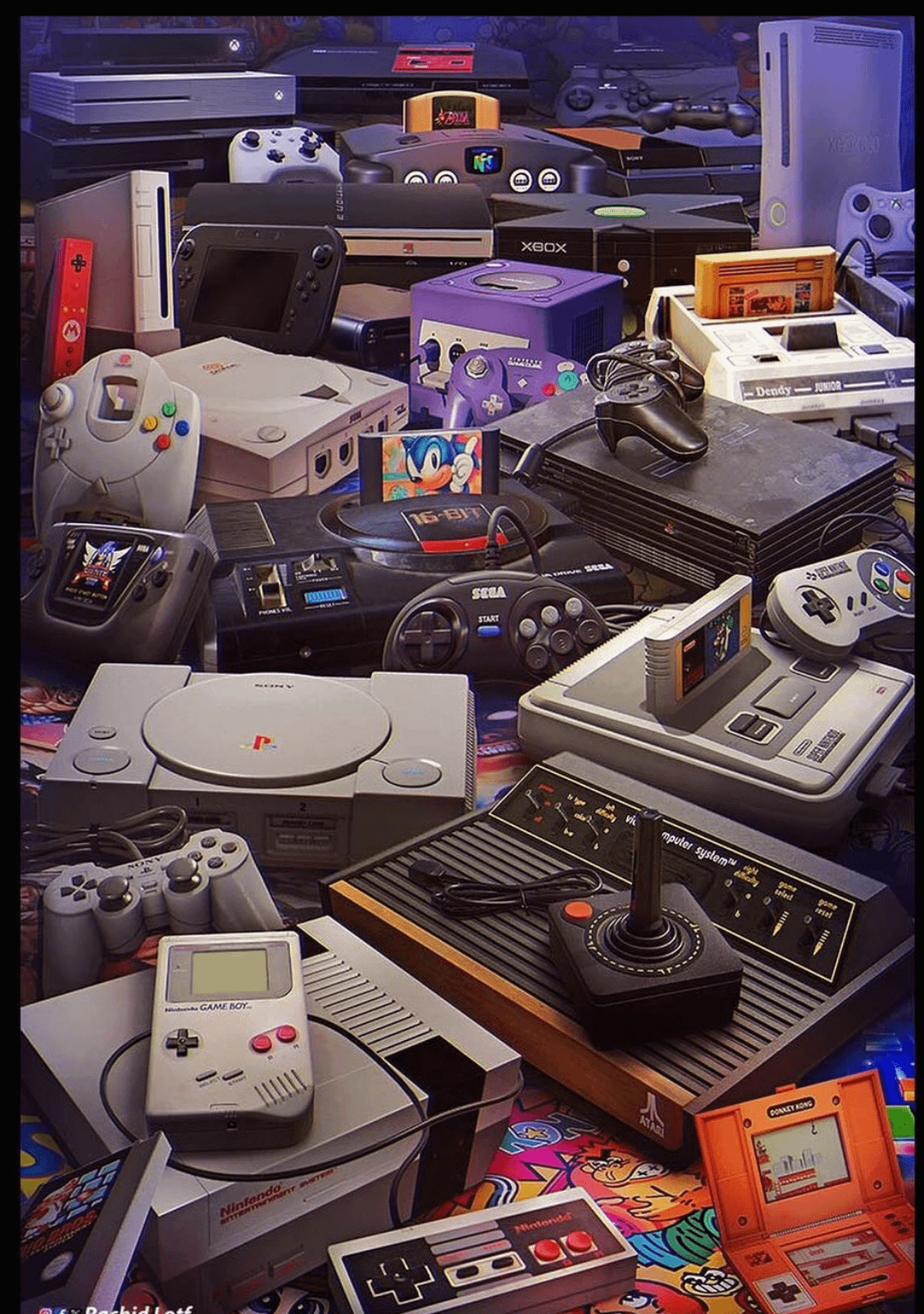 Authentic boxed retro video games and cartridges displayed as collectible gaming items with long-term value potential.