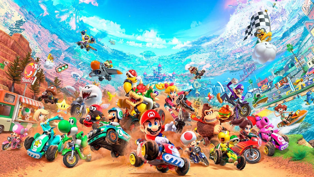 Best Mario Kart games lineup featuring Nintendo Switch, GameCube, Wii, and Nintendo 64 entries