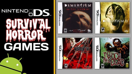 Nintendo DS horror game collection featuring survival horror, psychological horror and rare Japanese DS games for retro collectors.