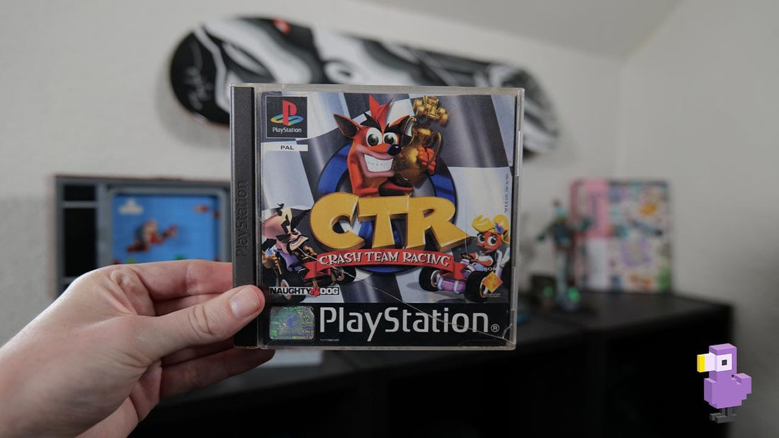 Original PlayStation PS1 console with controllers and classic multiplayer games for retro couch co-op gaming.
