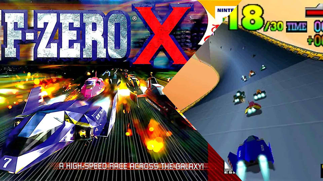 Original Nintendo 64 racing games and N64 console featuring classic retro racing titles for collectors.