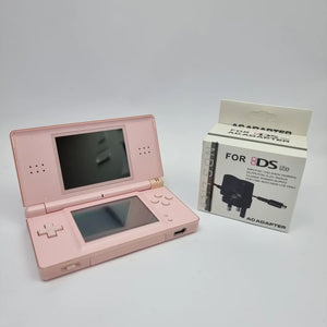 Collection of Nintendo DS Lite consoles in multiple colors