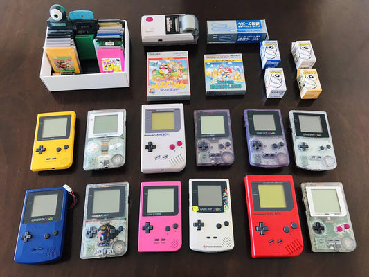 Retro Game Boy collector gaming setup