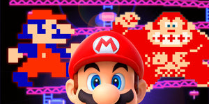 Jumpman character design, the original version of Mario before he was named Mario