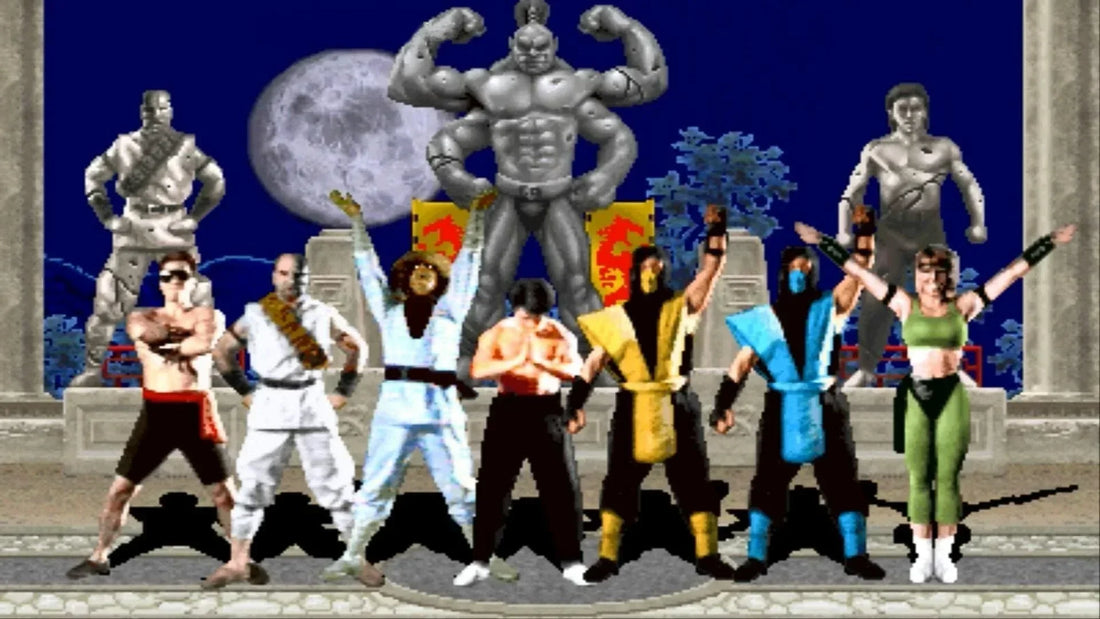 Original Mortal Kombat arcade cabinet released in 1992 by Midway Games