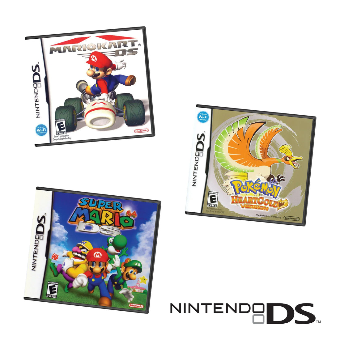 Collection of Nintendo DS game cartridges available at Retros.ae in the UAE