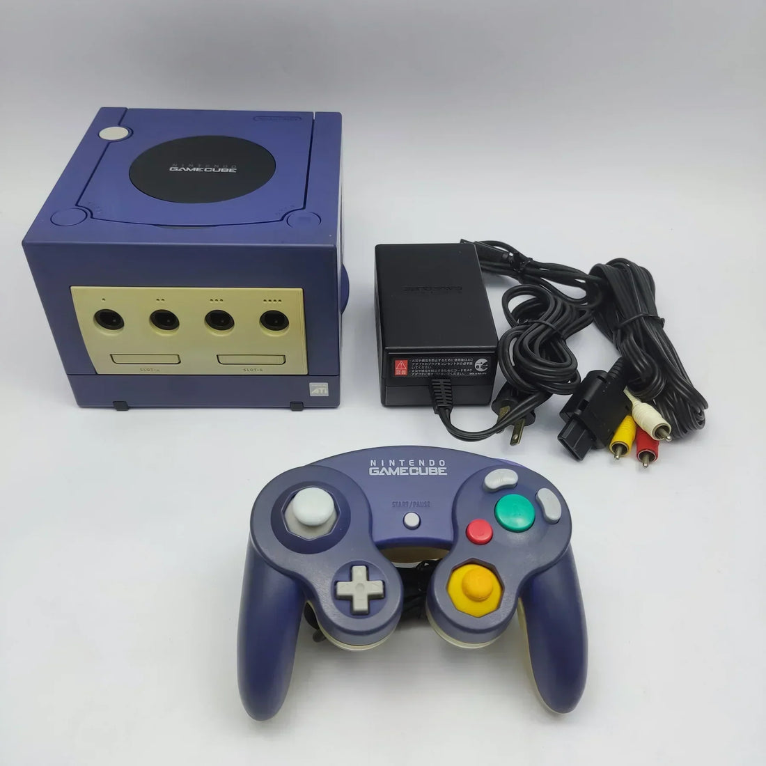 Nintendo GameCube console with controller