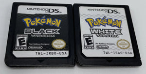 Pokémon Black and White Nintendo DS cartridges comparison