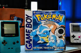 Pokémon Blue Game Boy game and Pokémon collector items