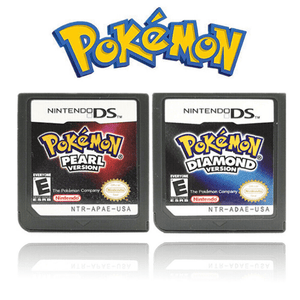 Pokémon Diamond and Pearl Nintendo DS cartridges comparison
