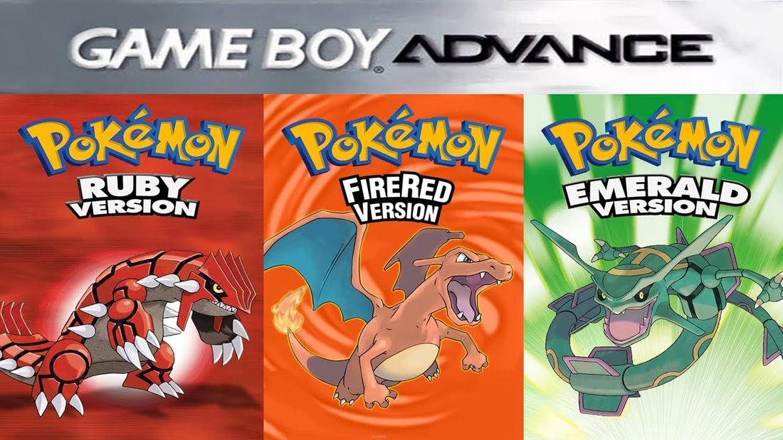 Authentic Pokémon Game Boy Advance cartridges for collectors