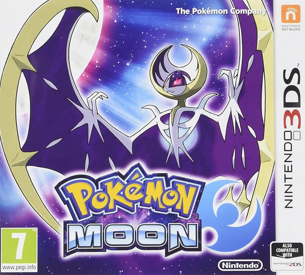 Authentic Pokémon Moon Nintendo 3DS cartridge available at Retros.ae UAE