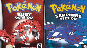 Pokémon Ruby and Sapphire Game Boy Advance cartridges comparison