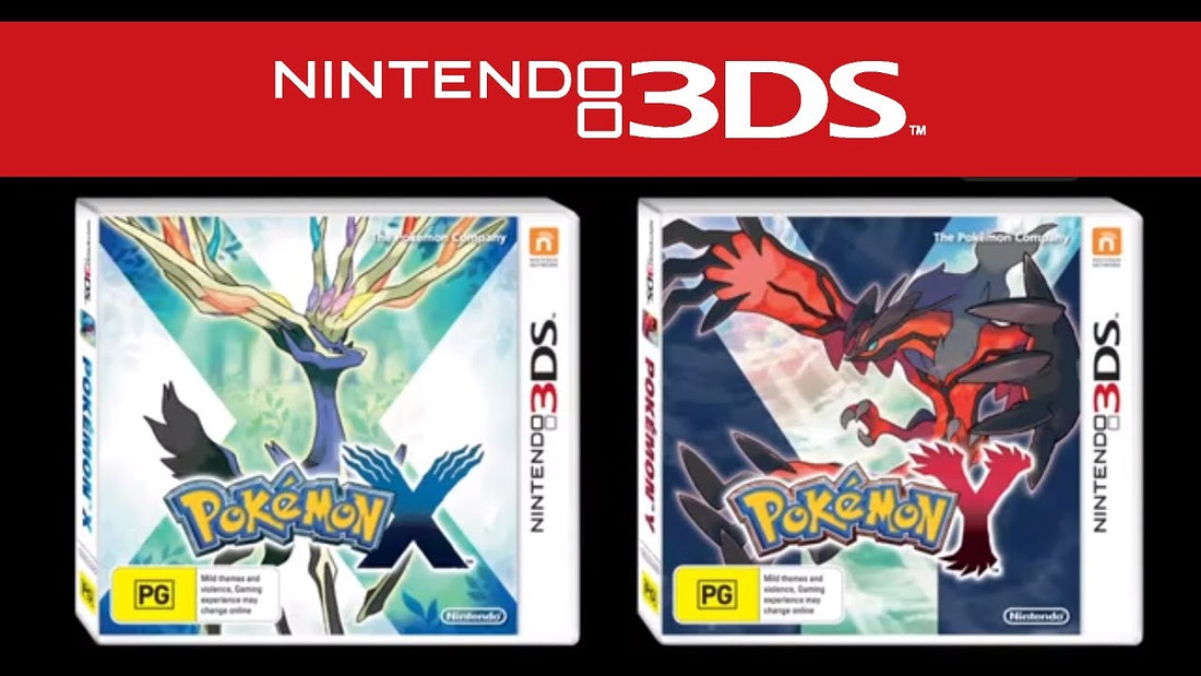 Pokémon X and Y Nintendo 3DS cartridges comparison