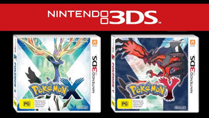 Pokémon X and Y Nintendo 3DS cartridges comparison