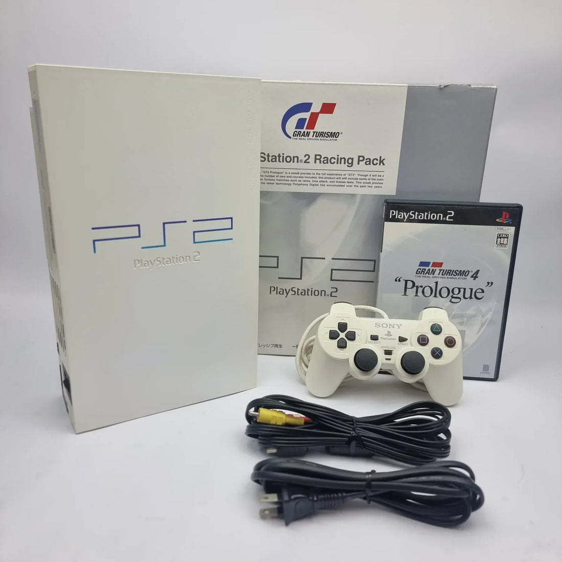 Authentic Sony PlayStation 2 Gran Turismo Racing Pack console in collector condition, Japan edition