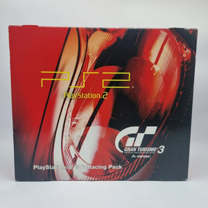 Complete-in-box PlayStation 2 GT3 Racing Pack including console, controller, and Gran Turismo 3 A-Spec