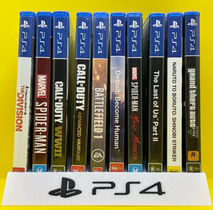 Collection of PlayStation 4 games for collectors and gamers