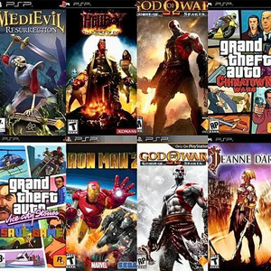 Collection of Sony PSP game UMDs available at Retros.ae in the UAE