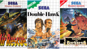 Rare and collectible Sega Master System cartridges