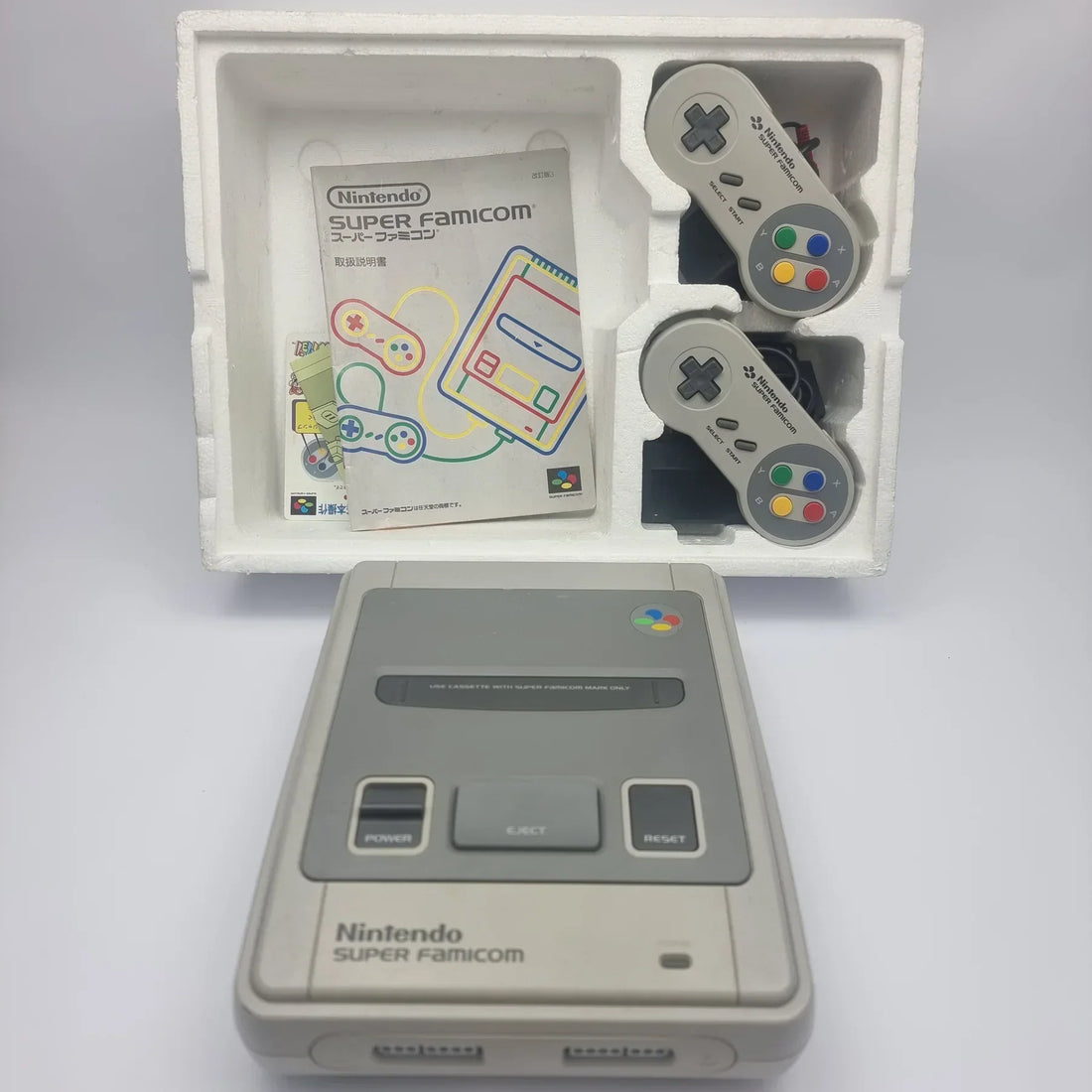 Collection of retro Nintendo consoles
