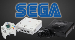 SEGA home console lineup including Genesis, Saturn, and Dreamcast during the console wars