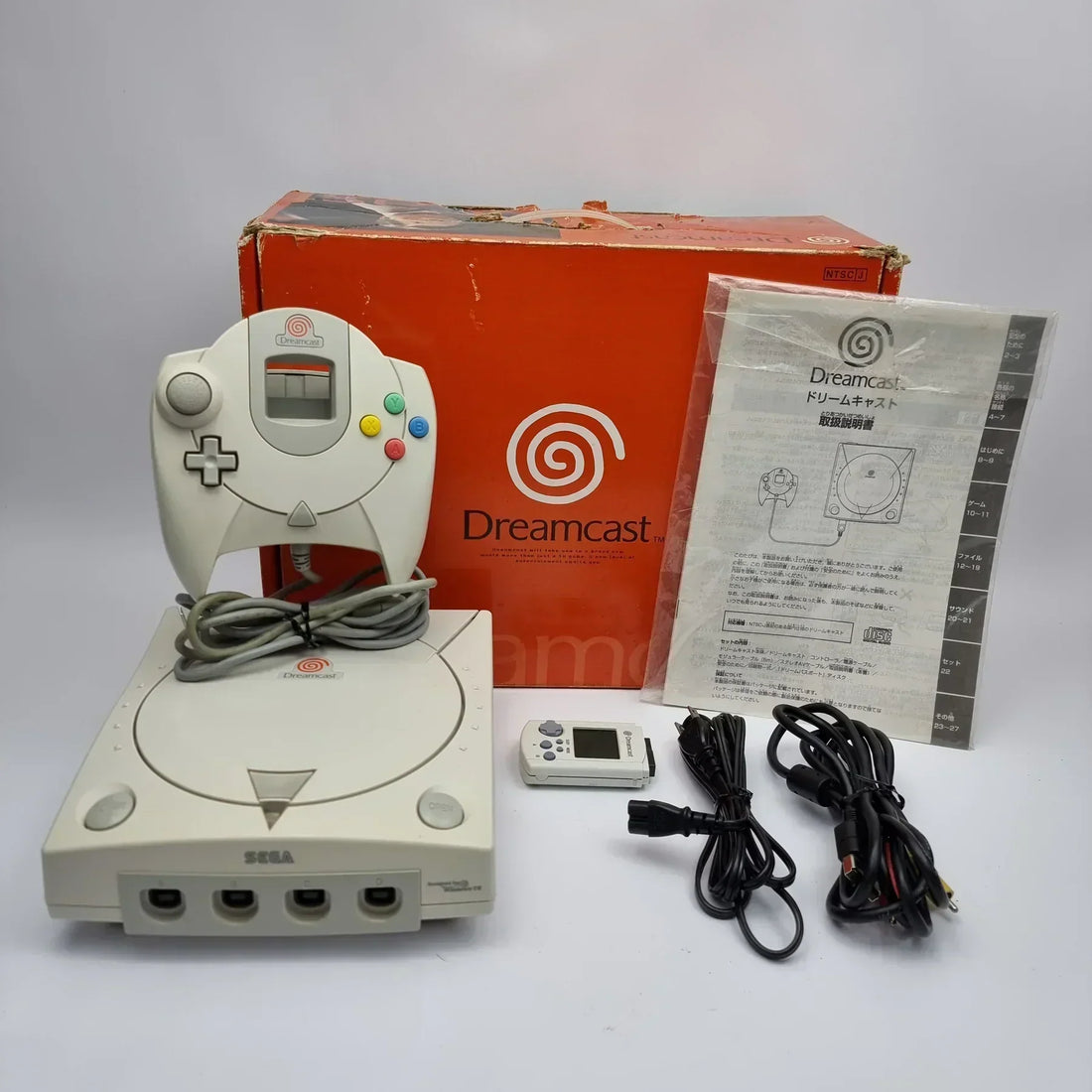 Sega Dreamcast console with controller