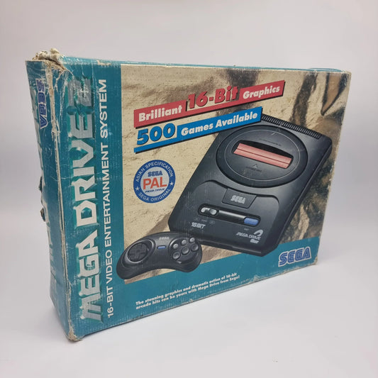 Collection of classic Sega Mega Drive cartridges and retro Sega gaming products in the UAE