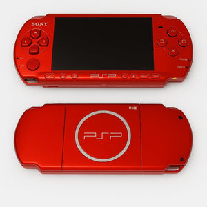Collection of classic Sony PSP handheld consoles and retro PlayStation games in the UAE