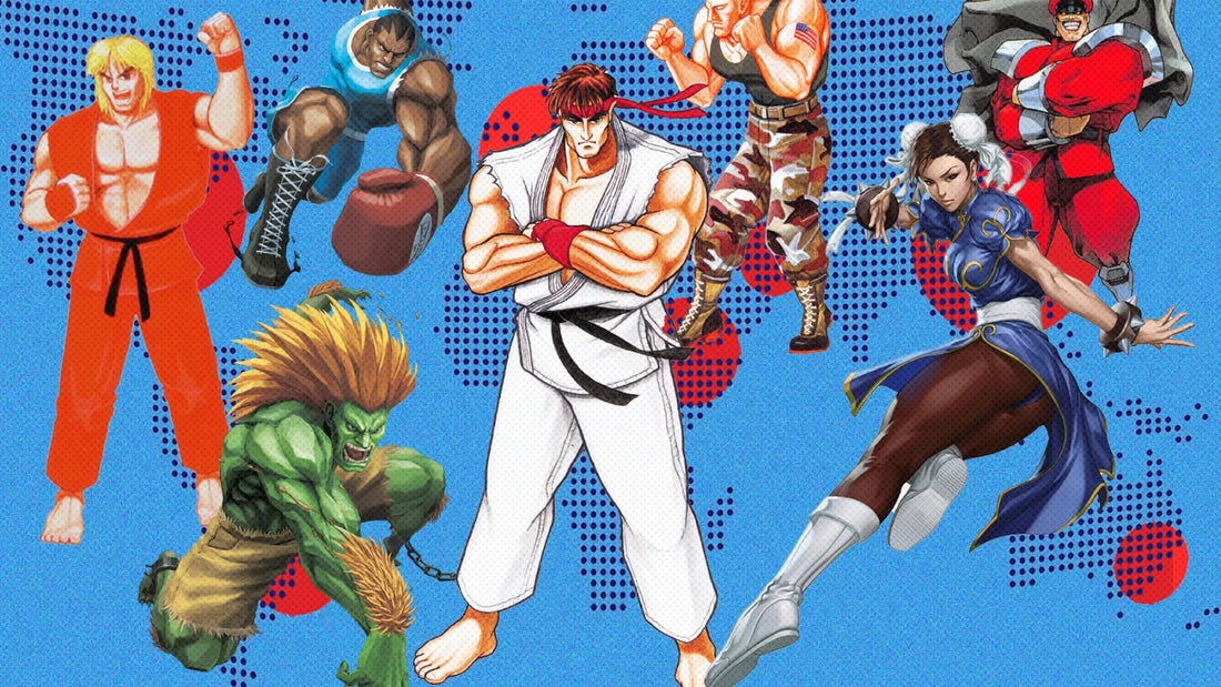 Street Fighter 1987 arcade game, the first entry in Capcom’s fighting game series