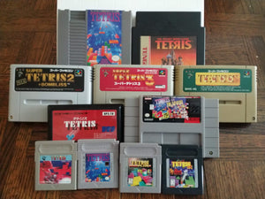 Official Nintendo Tetris game box – classic edition
