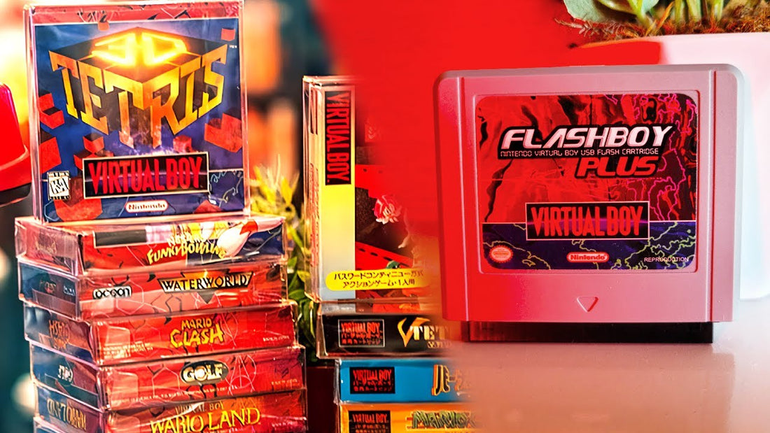 Authentic Nintendo Virtual Boy game cartridges for retro gaming collectors
