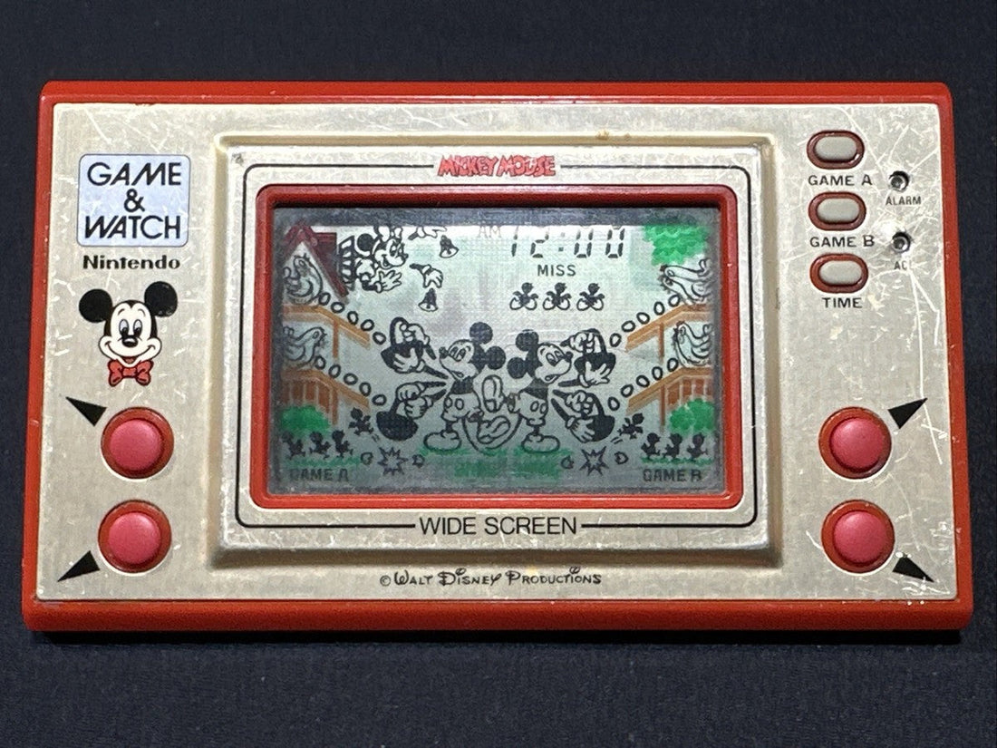 Original vintage Nintendo Game and Watch handheld consoles for collectors in Dubai UAE