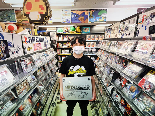Authentic Japanese retro video games, original packaging, and classic consoles displayed for collectors and gaming enthusiasts.