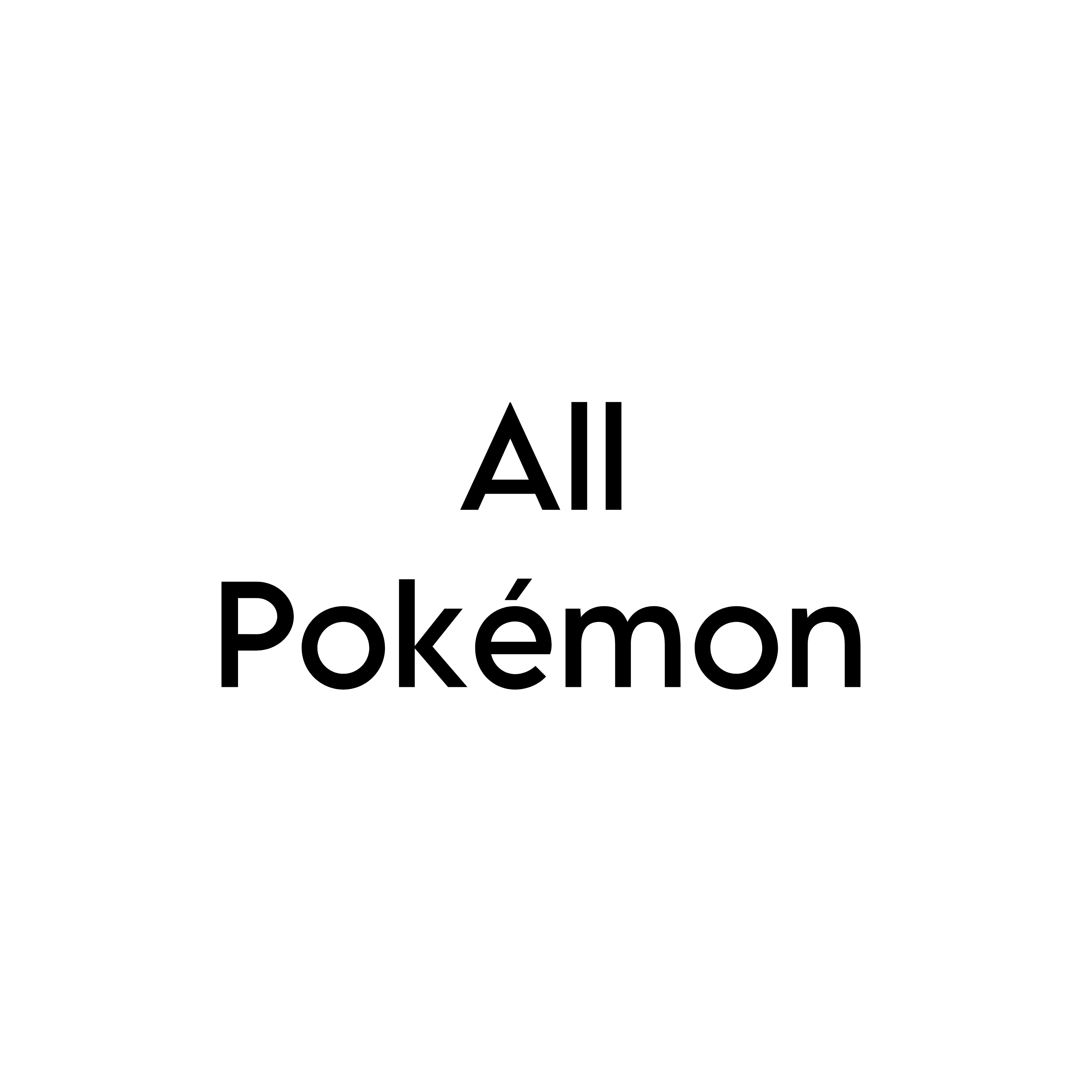 All Pokémon