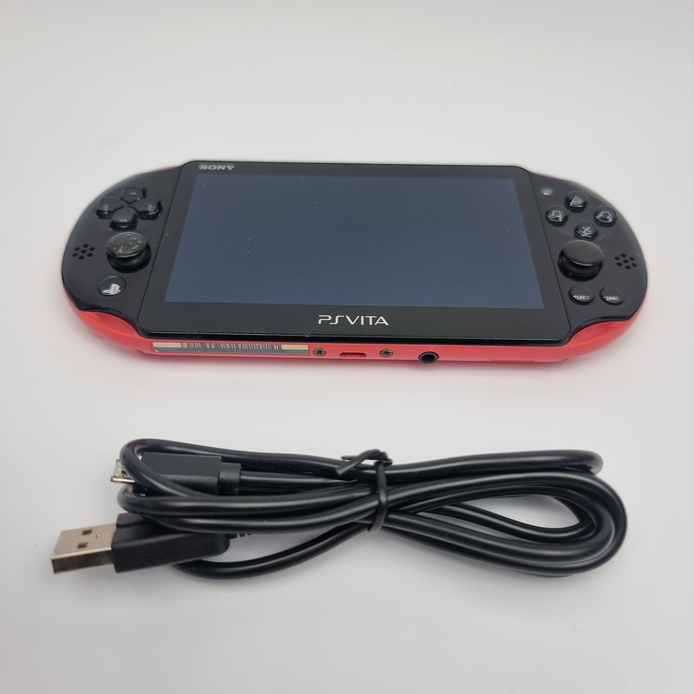Sony PSVITA 2000 (Black/ Neon Pink) - Modded
