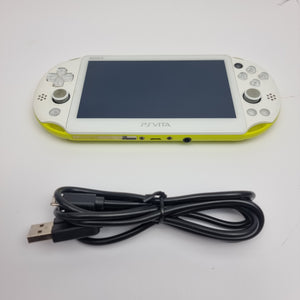 Sony PSVITA 2000 (White/Neon Green) - Modded