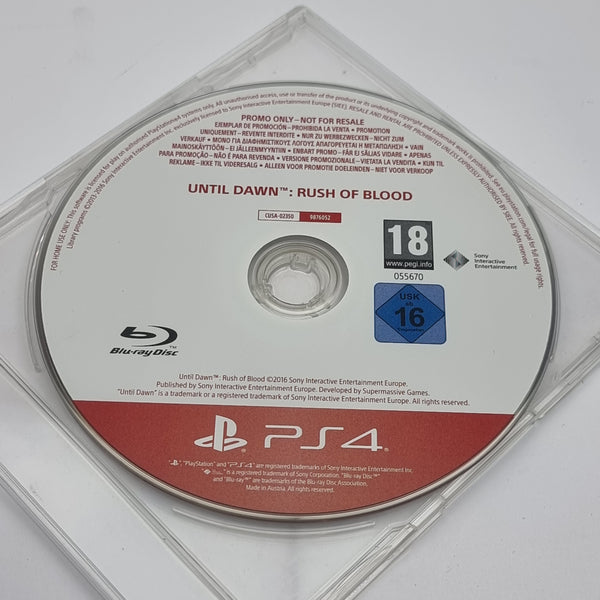 Until Dawn: Rush of Blood (Promotional Disc)