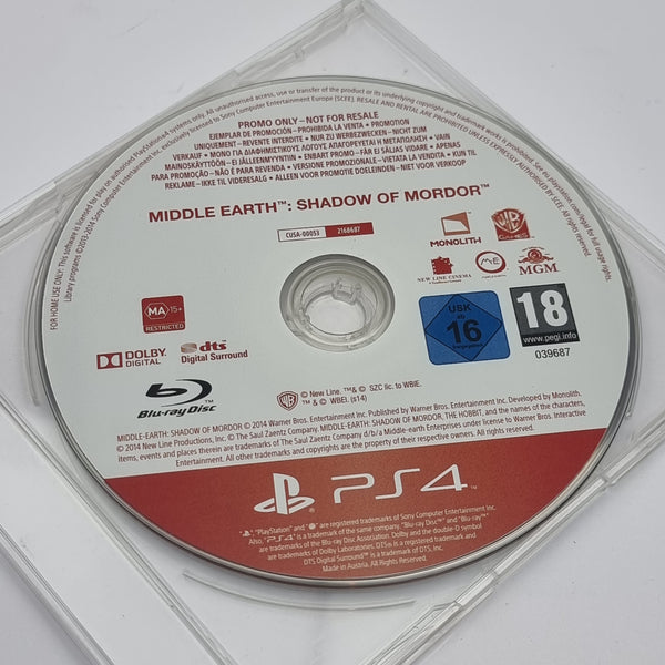 Middle Earth: Shadow of Mordor (Promotional Disc)
