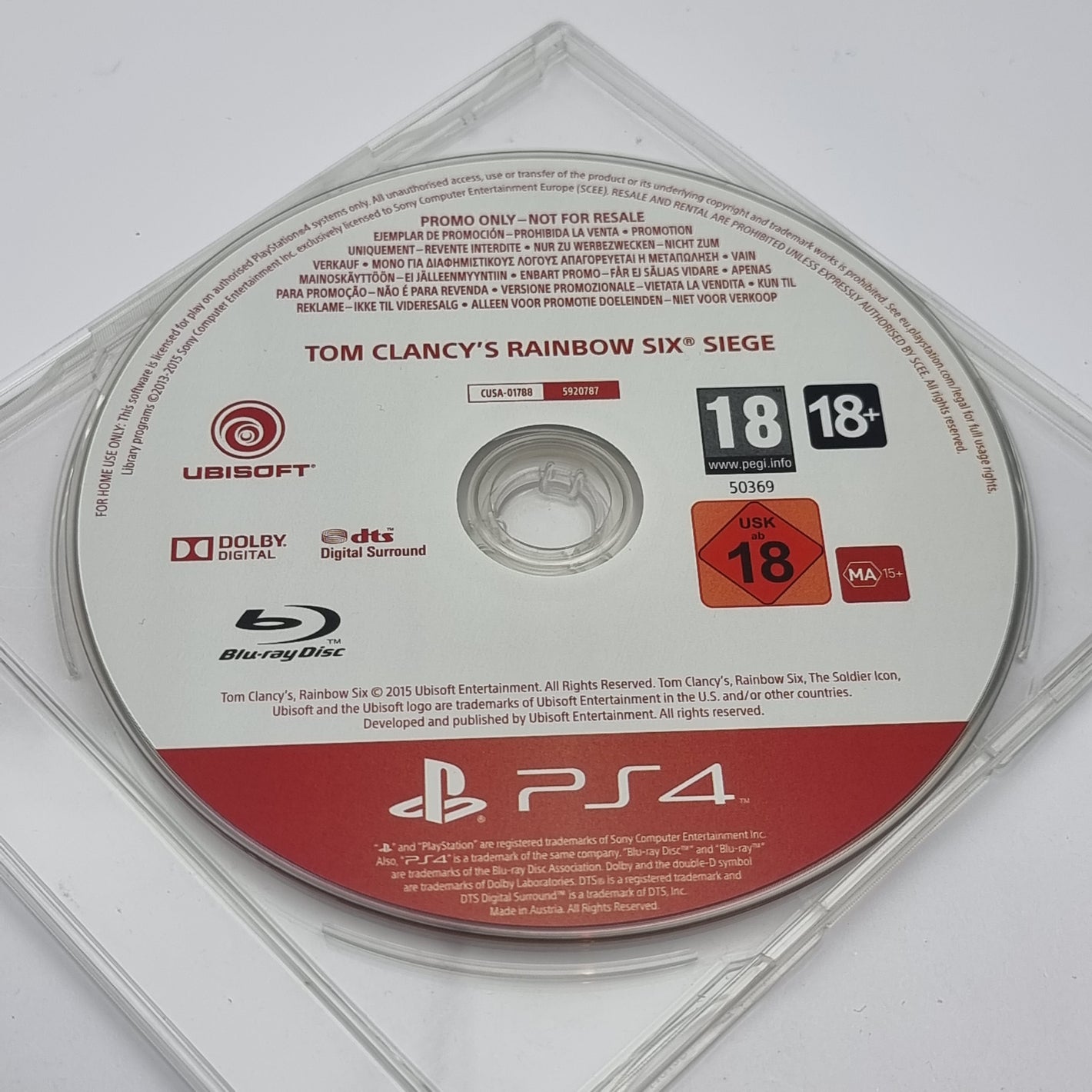 Tom Clancy's Rainbow Six - Siege (Promotional Disc)