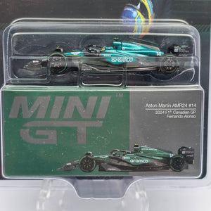 Mini GT - Aston Martin AMR24 #14 2024 F1 Canadian GP Fernando Alonso