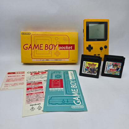 Nintendo Gameboy Pocket - Yellow Color (Plus 2 Games Bundle)