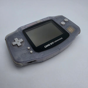 Nintendo Gameboy Advance - Glacier (Clear) Colorway - Plus 2 Games Bundle